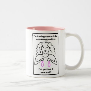 Tasse 2 Couleurs Cancer du sein - j'obtiens un nouvel ensemble ! !