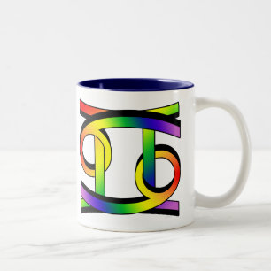 Tasse 2 Couleurs Cancer et Gémeaux GLBT