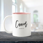Tasse 2 Couleurs Cancer Horoscope Moderne Amusants Script Anniversa