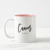 Tasse 2 Couleurs Cancer Horoscope Moderne Amusants Script Anniversa (Gauche)
