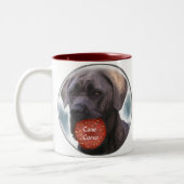 Tasse 2 Couleurs Cane Corso Cadeaux de Noël (Gauche)