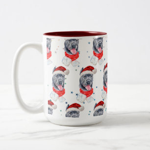 Tasse 2 Couleurs Cane Corso Dog Breed Christmas Stars