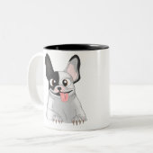 Tasse 2 Couleurs Caneca buldogue (Devant gauche)