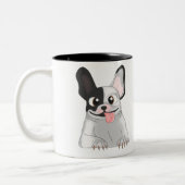 Tasse 2 Couleurs Caneca buldogue (Gauche)