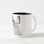 Tasse 2 Couleurs Caneca buldogue (Devant droit)