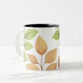 Tasse 2 Couleurs Caneca folhas (Devant gauche)