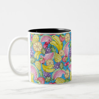 Tasse 2 Couleurs Caneca Linha Frutas Fun