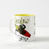 Tasse 2 Couleurs Caneca Radical Boy® Surf Style (Devant gauche)