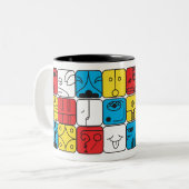 Tasse 2 Couleurs Caneca Tzolkin Kin 20 Selos (Devant gauche)