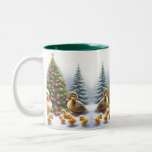 Tasse 2 Couleurs Caneton de Noël (Gauche)