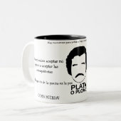 Tasse 2 Couleurs Canette à Deux Tons Pablo Escobar Frases (Devant gauche)