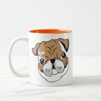 Tasse 2 Couleurs Canette avec estampe de Bulldog