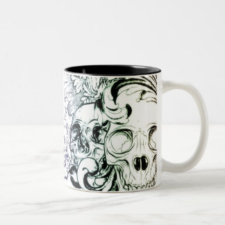 Tasse 2 Couleurs Canette Crâne