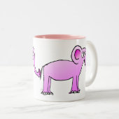 Tasse 2 Couleurs Canette de l'Éléphant Rose (Devant droit)