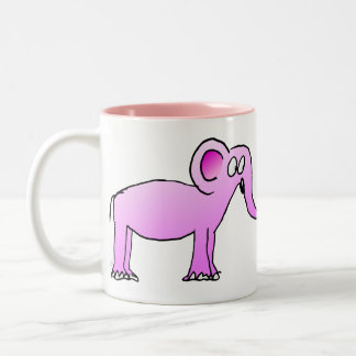 Tasse 2 Couleurs Canette de l'Éléphant Rose