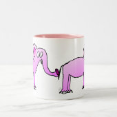 Tasse 2 Couleurs Canette de l'Éléphant Rose (Centre)