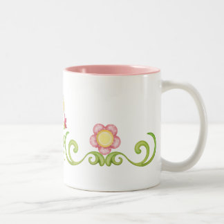 Tasse 2 Couleurs Canette Florale 1