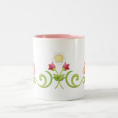 Tasse 2 Couleurs Canette Florale 1 (Centre)