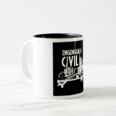 Tasse 2 Couleurs Canette Ingénierie Civile (Devant gauche)