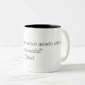 Tasse 2 Couleurs Canette Phrase de Freud (Devant droit)