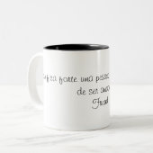 Tasse 2 Couleurs Canette Phrase de Freud (Devant gauche)