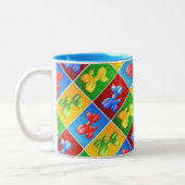 Tasse 2 Couleurs Caniche de ballon (Gauche)