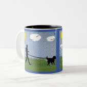 Tasse 2 Couleurs Canicross - Hors du chemin (Devant gauche)