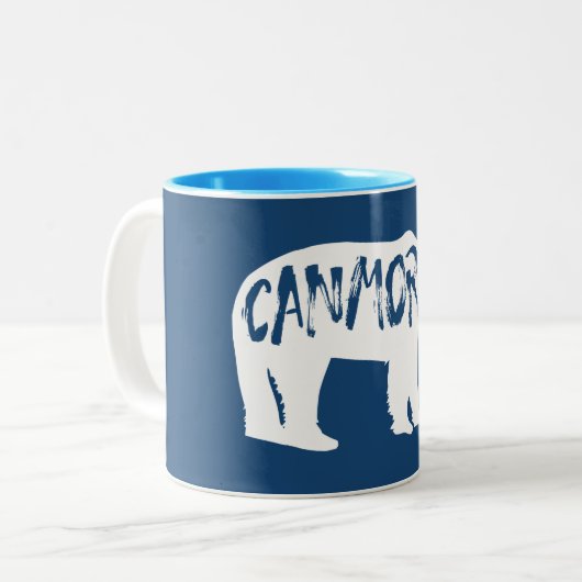 Tasse 2 Couleurs Canmore Alberta Bear (Devant gauche)