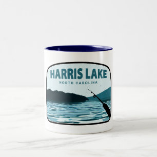 Tasse 2 Couleurs Canne à pêche du lac Harris Caroline du Nord