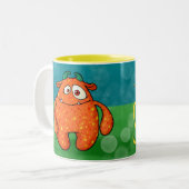 Tasse 2 Couleurs Cannelle le monstre, w/quote (Devant gauche)