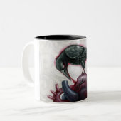 Tasse 2 Couleurs Cannibale de coeur (Devant gauche)