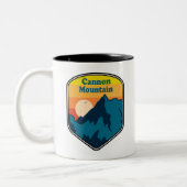 Tasse 2 Couleurs Cannon Mountain New Hampshire Sunrise (Gauche)