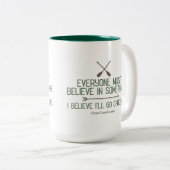 Tasse 2 Couleurs Canoë | Citation Thoreau (Devant droit)