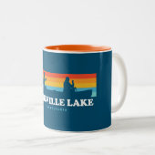 Tasse 2 Couleurs Canot Beltzville Lake Pennsylvanie (Devant droit)