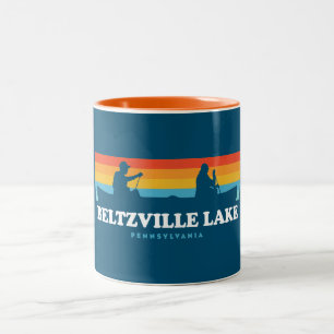 Tasse 2 Couleurs Canot Beltzville Lake Pennsylvanie