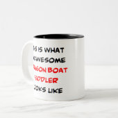 Tasse 2 Couleurs canot dragon paddler, génial (Devant gauche)