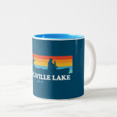 Tasse 2 Couleurs Canot du lac Senecaville Ohio (Devant droit)