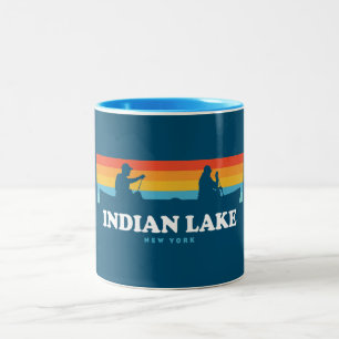 Tasse 2 Couleurs Canot Indian Lake New York