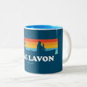 Tasse 2 Couleurs Canot Lake Lavon Texas (Devant droit)