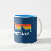 Tasse 2 Couleurs Canot Tygart Lake West Virginia (Devant droit)