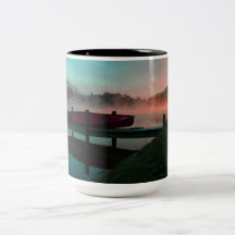 Canot vibrant sur le lac Junaluska