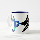 Tasse 2 Couleurs cap.ziqpu (Devant gauche)