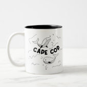 Tasse 2 Couleurs Cape Cod Massachusetts Whales (Gauche)