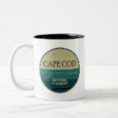Tasse 2 Couleurs Cape Cod National Seashore Ocean Birds (Gauche)