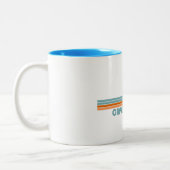 Tasse 2 Couleurs Cape Henlopen Delaware Sun Palm Trees (Gauche)