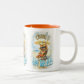 Tasse 2 Couleurs Cape San Blas Florida Beach Lounge Cat