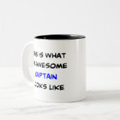 Tasse 2 Couleurs capitaine4, génial (Devant gauche)