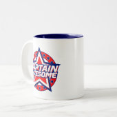 Tasse 2 Couleurs Capitaine Awesome (Devant gauche)