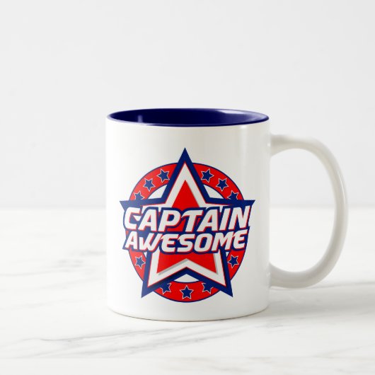 Tasse 2 Couleurs Capitaine Awesome (Droit)