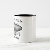 Tasse 2 Couleurs Capitaine de dirigeable dans la formation, (Centre)
